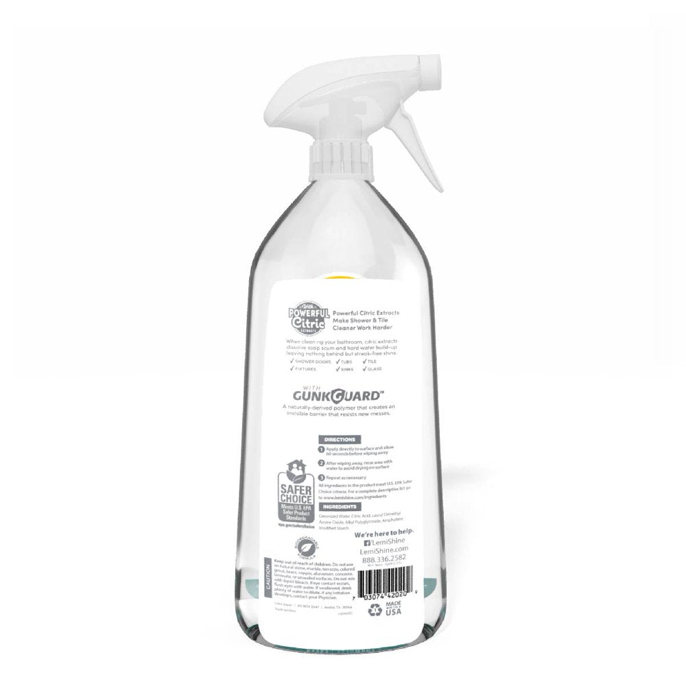 Shower + Tile Cleaner, Removes Hard Water Stains, 28 Ounce - ZADREAMZ